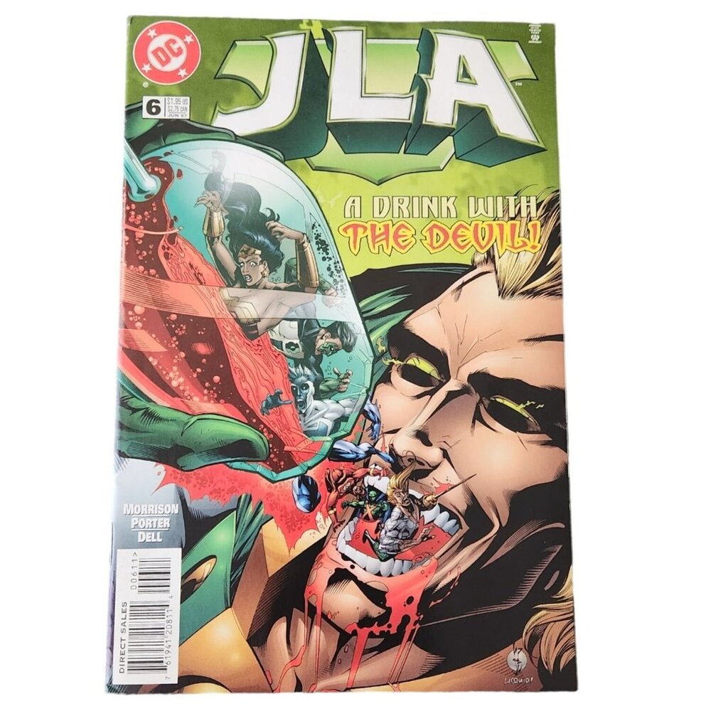 DC Comics JLA Comics #6 Drink With The Devil Comic Book Collector Bagged Boarded
